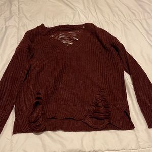 Maroon sweater never worn size m
